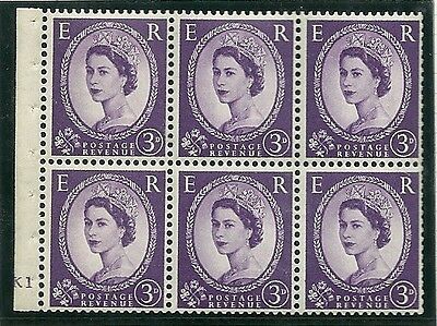SB90 Wilding booklet pane Edward Crown perf type I cyl K1 No Dot L M MOUNTED MNT