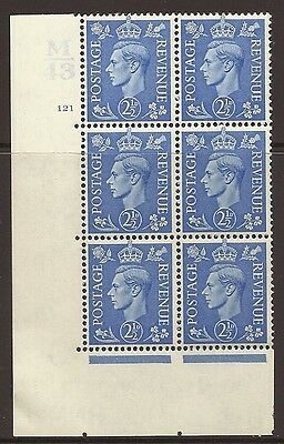 2½d Pale Blue Cylinder Control M43 121 No Dot perf 5(E I) UNMOUNTED MINT MNH