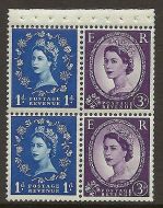 SB35 Wilding booklet pane with unlisted varieties perf type AP UNMOUNTED MNT MNH