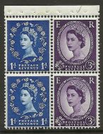 SB35 Wilding booklet pane Crown Left perf type I UNMOUNTED MNT MNH