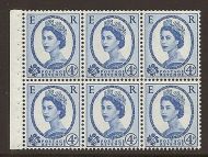 SB105 Wilding booklet pane Crowns - perf type I UNMOUNTED MNT MNH