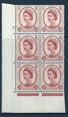 4½d Blue Phosphor on White cylinder 8 Dot perf type A(E I) UNMOUNTED MINT