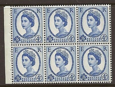 SB111a Wilding booklet pane Violet phos 9.5mm perf type Ie top UNMOUNTED MNT/MNH