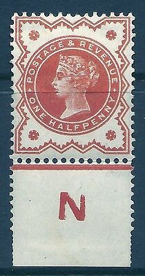 ½d Vermilion Jubilee control N perf single MOUNTED MINT