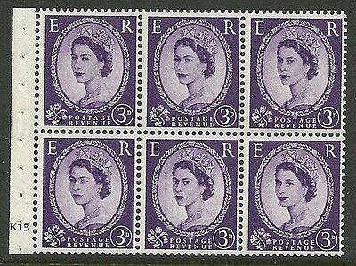 SB92 Wilding booklet pane M C on Cream cylinder K15 No Dot UNMOUNTED MNT MNH