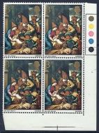 1968 3d Xmas with extra wide 6mm phosphor band MOUNTED MINT