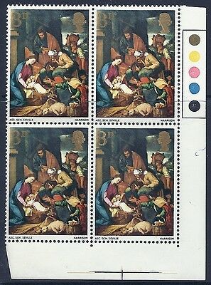 1968 3d Xmas with extra wide 6mm phosphor band MOUNTED MINT