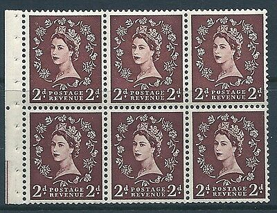 SB77 Wilding booklet pane Edward perf type Ie UNMOUNTED MNT MNH