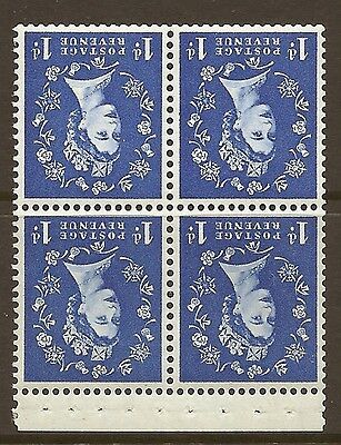SB27a 1d Wilding Edward Crown booklet pane perf type AP UNMOUNTED MNT MNH
