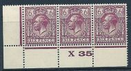 6d Purple Block Cypher Control X35 perf UNMOUNTED MINT - tone spot