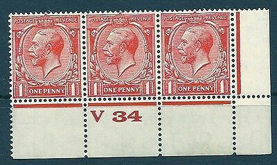 1d Scarlet Block Cypher Control V34 perf UNMOUNTED MINT MNH