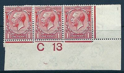 N16(3) 1d Scarlet Royal Cypher Control C 13 imperf MOUNTED MINT