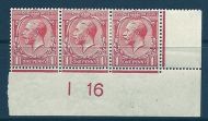 N16(9) 1d Pale Rose-Red Royal Cypher Control I 16 imperf MOUNTED MINT