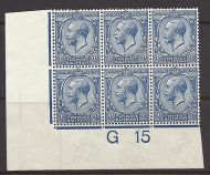 N21(3)c 2½d French Blue Royal Cypher Wmk Rev control G 15 RPScert UNMOUNTED MINT