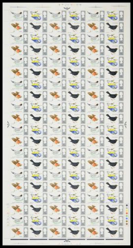 1966 Birds (Phos) Complete Sheet - UNMOUNTED MINT MNH