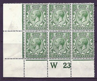 N14(17) ½d Cobalt Green Control W 23 perf UNMOUNTED MINT faults