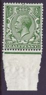 N14(11) ½d Bright Yellow Green Royal Cypher UNMOUNTED MINT MNH