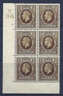 1934 1 - Photogravure cyl blk Y36 4 Dot perf 5(E I) block of 6 UNMOUNTED MINT