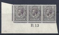 N29(2) 9d Pale Agate Royal Cypher control B Dot 13 imperf MOUNTED MINT