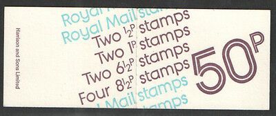 FB1b 1976 March 50p Decimal Machin Folded Booklet - good perfs