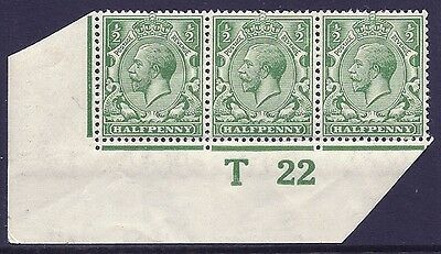 N14(-) ½d Pale Bright Cobalt Green Control T22 imperf with cert UNMOUNTED MINT