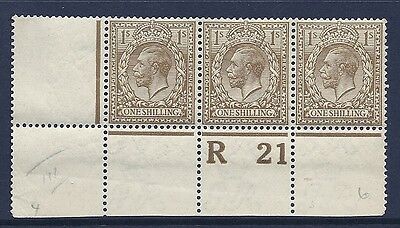 N32(-) 1 - Deep Olive Bistre Royal Cypher control R21 with Cert UNMOUNTED MINT