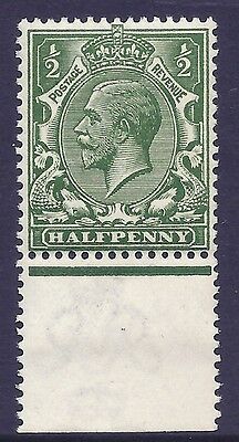 N14(-)var ½d Deep Bright Yellow-Green Royal Cypher Hendon cert UNMOUNTED MINT