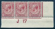 N16(-) 1d Pale Brick Red Royal Cypher with cert MOUNTED MINT top middle only
