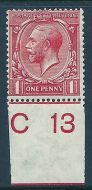 N16(-) 1d Bright Rose Carmine Royal Cypher Hendon Cert MOUNTED MINT