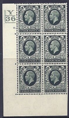 1934 4d Photogravure Control Y36 11 Dot perf type 5 2 bar UNMOUNTED MINT