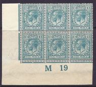 10d Turquoise Royal Cypher control M19 imperf UNMOUNTED MINT MNH
