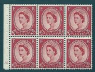 SB80 Wilding booklet pane Tudor Crown perf type Ie cyl J5 Dot UNMOUNTED MNT