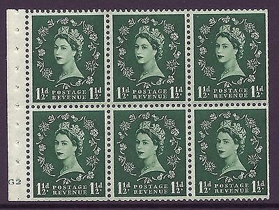 SB59 Wilding booklet pane Tudor cylinder G2 No Dot UNMOUNTED MNT/MNH