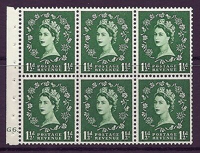 SB59 Wilding booklet pane Tudor cylinder G6 Dot UNMOUNTED MNT/MNH