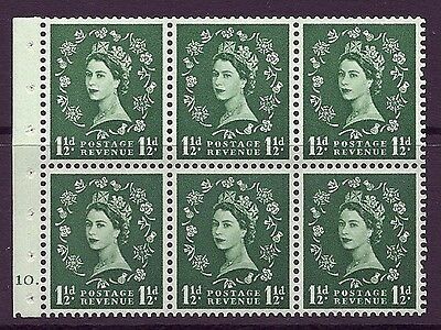SB62 Wilding booklet pane Edward cylinder G10 Dot UNMOUNTED MNT/MNH
