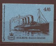 LP54 Ship series 'Mauretania' GPO Booklet complete with all panes - MNH