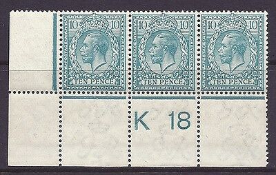 N31(5) 10d Pale Greenish Blue Royal Cypher control K18 perf UNMOUNTED MINT MNH