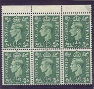 Sg 485 Q2e ½d Pale Green with Spur to R variety UNMOUNTED MNT
