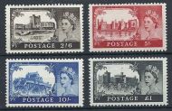 1967 Sg 759 - 762 No Watermark Castles all 4 values UNMOUNTED MINT