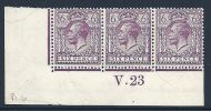 N26(8) 6d Plum Royal Cypher Control V Dot 23 Imperf UNMOUNTED MINT