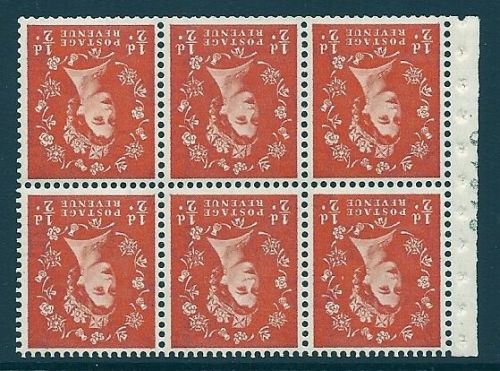SB14a Wilding booklet pane Graphite perf type I UNMOUNTED MNT MNH