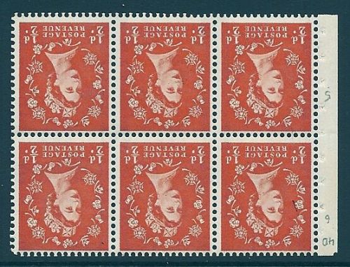 SB14a Wilding booklet pane Graphite perf type Ie UNMOUNTED MNT MNH