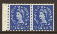 SB22 1d Wilding Tudor booklet pane perf type E UNMOUNTED MNT MNH