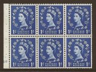 SB30 Wilding booklet pane Crown on Cream cylinder F10 No Dot UNMOUNTED MNT MNH