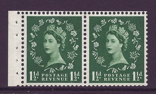 SB61 Wilding booklet pane Tudor perf type E UNMOUNTED MNT MNH