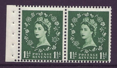 SB61 Wilding booklet pane Tudor perf type E UNMOUNTED MNT MNH