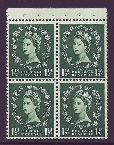 SB63 Wilding booklet pane Edward perf type AP UNMOUNTED MNT MNH