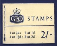 N18 2 - Oct 1964 Wilding GPO Booklet complete with all panes MNH
