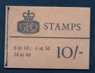 X14 10 - GPO Wilding booklet - Nov 1966 trimmed perfs UNMOUNTED MINT MNH