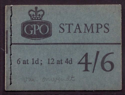 sg L62 4 6 Wildings Multi Crown GPO booklet with all panes MNH